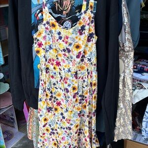 Old Navy Floral Dress - Yellow, Purple, Pink
